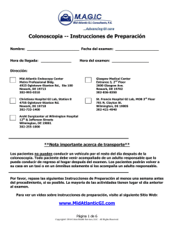 Colonoscopia -- Instrucciones de Preparación - Mid