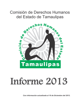 Informe Anual 2013 - Comisión de Derechos Humanos del Estado