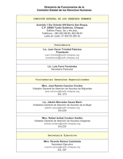 Directorio de Funcionarios de la Comisión Estatal