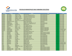 ESCUELAS MUNICIPALES BAJO ANDARAX 2015/2016