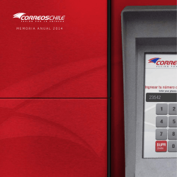 MEMORIA ANUAL 2014 - Correos Transparente