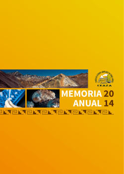 Memoria CEAZA 2014