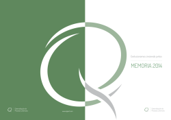 Memoria Qipert 2014 - Externalizaci&oacute;n de servicios y procesos