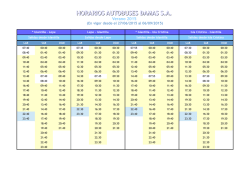 HORARIOS AUTOBUSES DAMAS S.A.