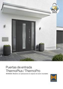 Puertas de entrada ThermoPlus / ThermoPro