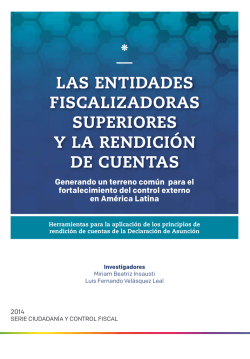 las entidades fiscalizadoras superiores y la rendición de cuentas