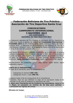 Federación Boliviana de Tiro Práctico Asociación de Tiro Deportivo