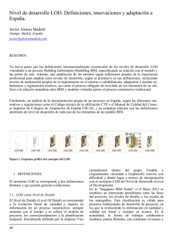 Nivel de desarrollo LOD. Definiciones, innovaciones y adaptación a