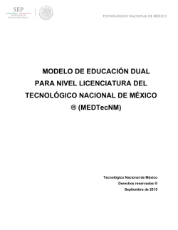 Modelo de Educación Dual para el nivel licenciatura