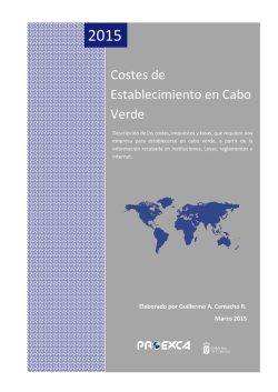 Costes de Establecimiento en Cabo Verde