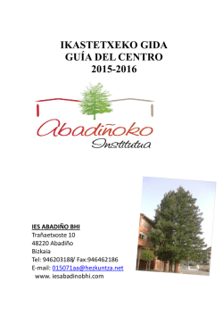 2015-2016 Gurasoentzako gida