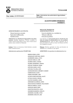 behin-behineko zerrenda