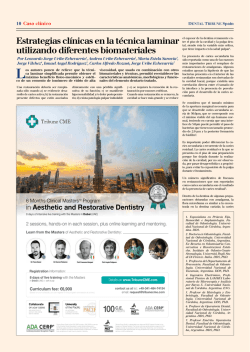 Estrategias clínicas en la técnica laminar utilizando diferentes