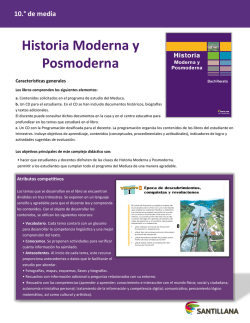 Historia Moderna y Posmoderna