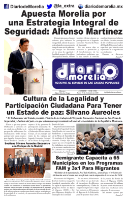Apuesta Morelia por una Estrategia Integral de Seguridad