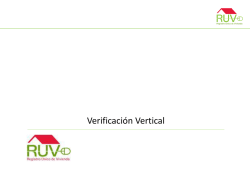Verificación Vertical - RUV - Registro Único de Vivienda