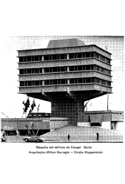 Maqueta del edificio de Ciespal