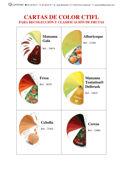Cartas de color para fruta CTIFL