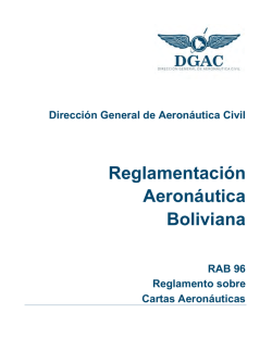 Reglamentación Aeronáutica Boliviana