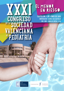 Programa del Congreso - Sociedad Valenciana de Pediatría