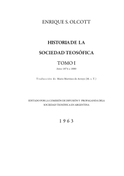 volumen i - Sociedad Teosófica Española