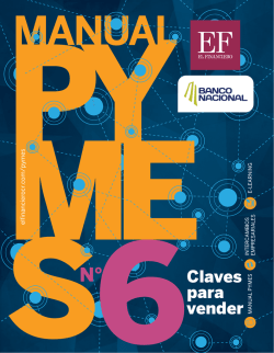 PDF, Manual Pymes N°6: Claves para vender