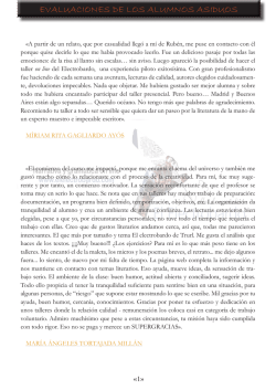 EVALUACIONES DE LOS ALUMNOS ASIDUOS