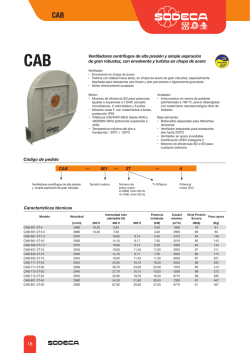 Características técnicas Código de pedido CAB 501 2T 4