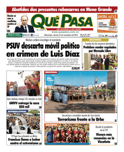 PSUV descarta m&oacute;vil pol&iacute;tico en crimen de Luis D&iacute;az
