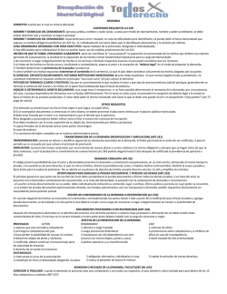 CONCEPTO: escrito por el cual se inicia la demanda DEMANDA