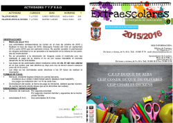 folleto informativo de act extraescolares loeches