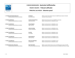 Tribunales calificadores - Bilbao Orkestra Sinfonikoa
