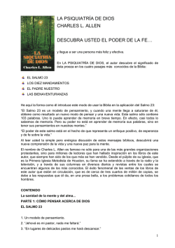 La Siquiatria de Dios