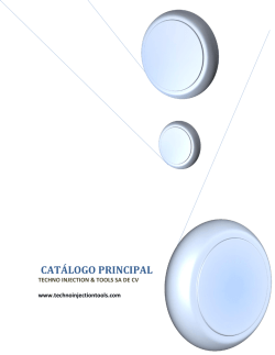 CAT&Aacute;LOGO PRINCIPAL - Techno Injection & Tools S.A de C.V