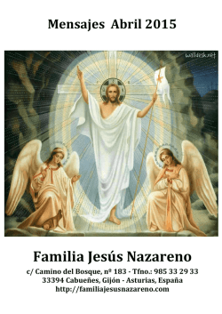 2015.04 Abril - Grupo de oración Familia Jesús Nazareno