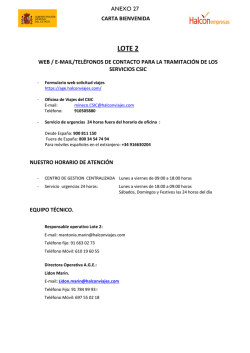 CARTA BIENVENIDA CSIC