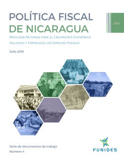 POLÍTICA FISCAL DE NICARAGUA, Julio 2015