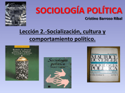 2.2. Cultura política y comportamiento político