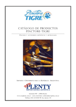 884 kBCatálogo Pinceles Pinctore Tigre