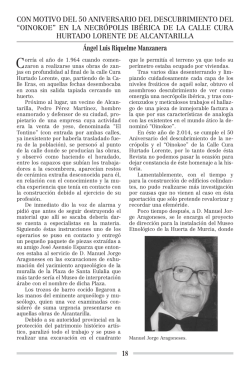 con motivo del 50 aniversario del descubrimiento del “oinokoe”