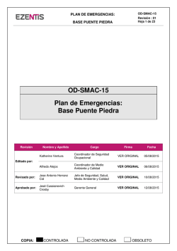 OD-SMAC-15 Plan de Emergencia Base Puente Piedra