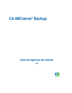 Guía de agentes de cliente de CA ARCserve Backup