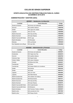 Oferta educativa - IES Las Canteras
