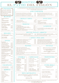 carta - El Patio del Fisgón