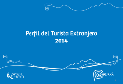Presentación Perfil del Turista Extranjero 2014