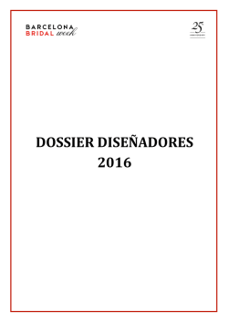 DOSSIER`DISEÑADORES` 2016