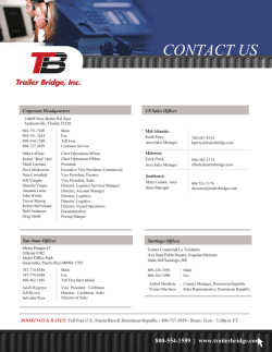 CONTACT US - Trailer Bridge, Inc.