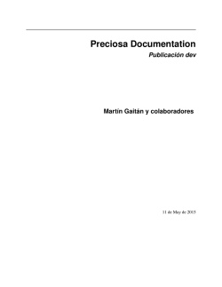 Preciosa Documentation
