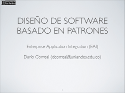 Enterprise Application Integration (EAI) Darío Correal (dcorreal