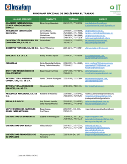 programa nacional de inglés para el trabajo
